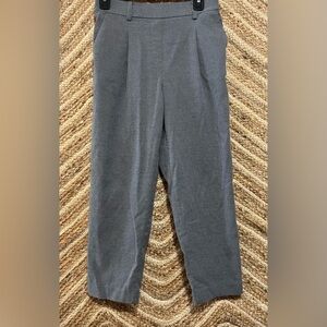 Loft Women's Gray Straight Leg Dress Pants, Trousers, Size Small Petite,Size SP